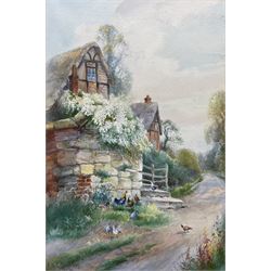 Charles Henry Clifford Baldwyn (British 1859-1943): 'Heralds of Spring', watercolour signed and dated 1912, titled verso 45cm x 30cm (mounted) 
Notes: Baldwyn was a Worcester artist, starting work at the Royal Worcester porcelain factory at the age of 15. He was most famous for his beautiful paintings of swans in flight.