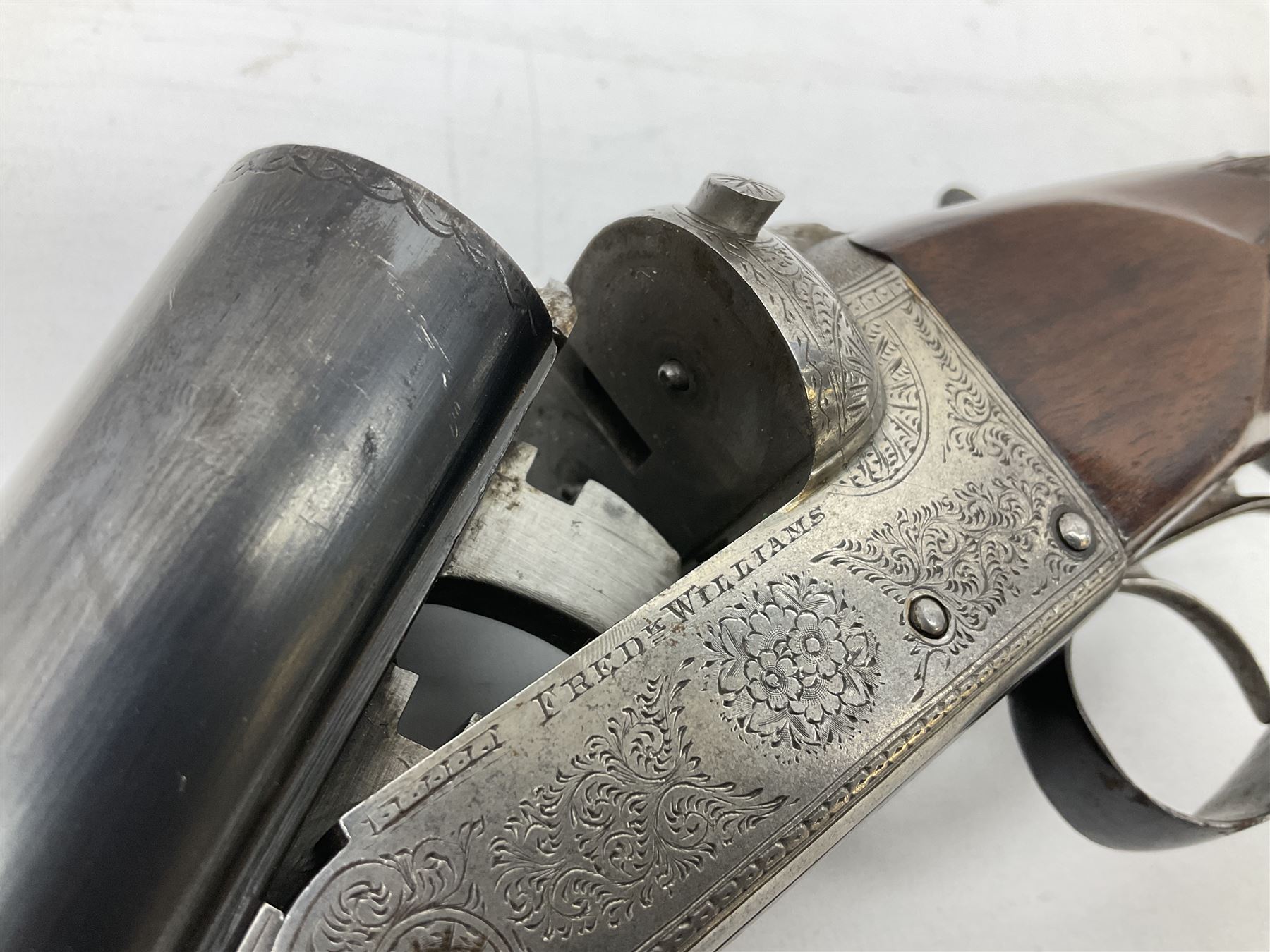 Fred Williams London & Birmingham 12-bore side-by-side double barrel box-lock non-ejector sporting gun with 2 1/2