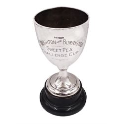 1930s silver trophy cup, of plain form, 
