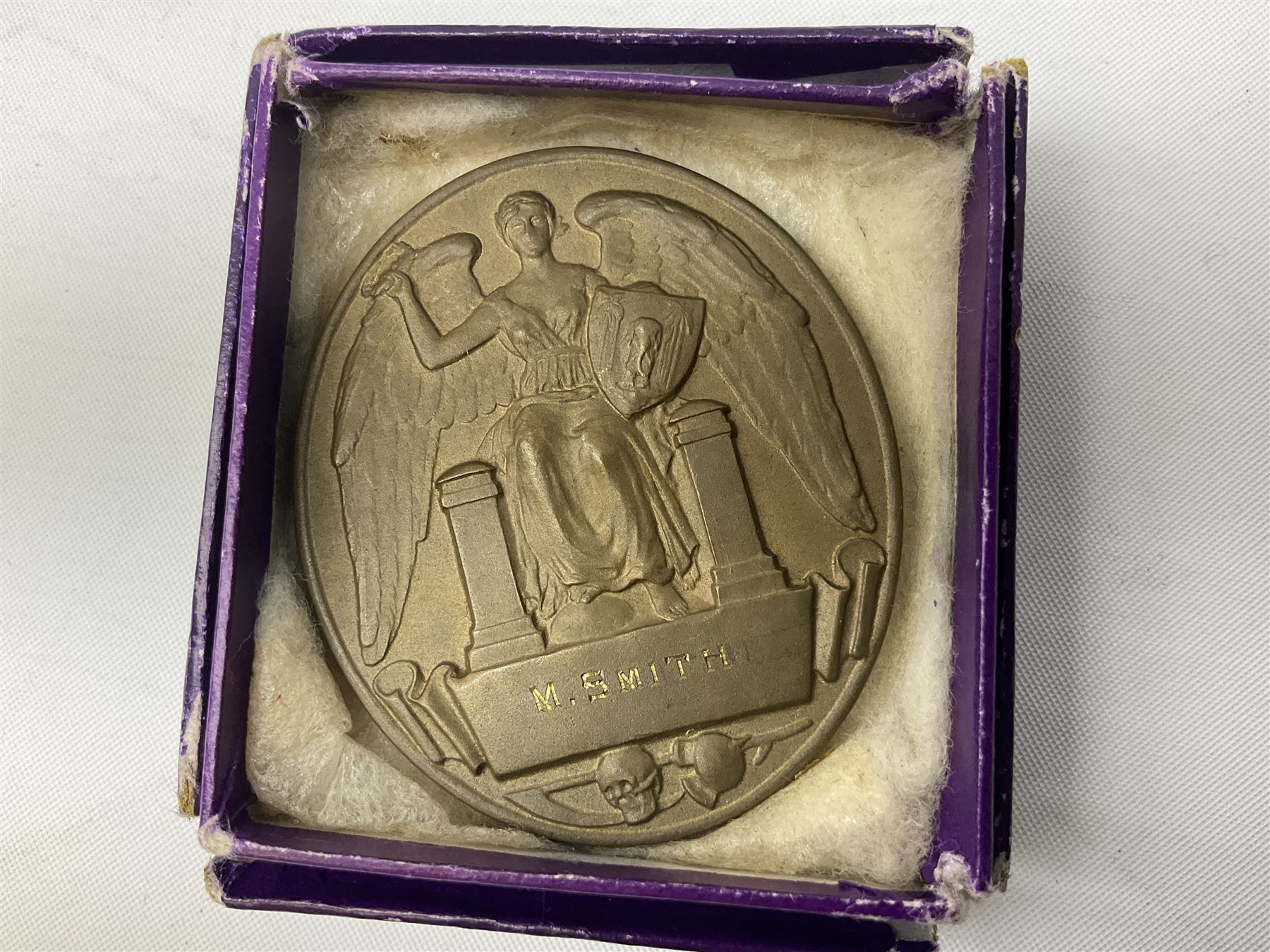 WW1 group of three medals comprising British War Medal and Victory Medal in issue box and Ceylon Volunteer Service Medal awarded to 10288 Pte. M. Smith R. Fus.; together with a later awarded WW2 Defence Medal in modern box with slip; and his QEII Imperial Service Medal in case and box with certificate dated 1959