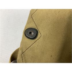 WW2 US gas mask bag cover, marked Training Gas Mask M1A1, probably D-Day/Normandy period 1944