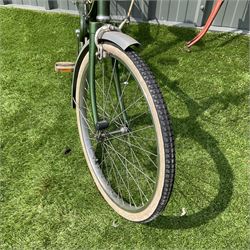 Dawes England vintage three speed folding bicycle together with Royal Enfield bicycle frame  - THIS LOT IS TO BE COLLECTED BY APPOINTMENT FROM DUGGLEBY STORAGE, GREAT HILL, EASTFIELD, SCARBOROUGH, YO11 3TX