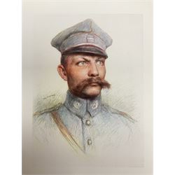 After Eugene Burnand, pair of colour prints of head and shoulder studies of Allies of the Great War depicting Canadian and Polish soldiers, image size 22 x 17cm; unframed (2)