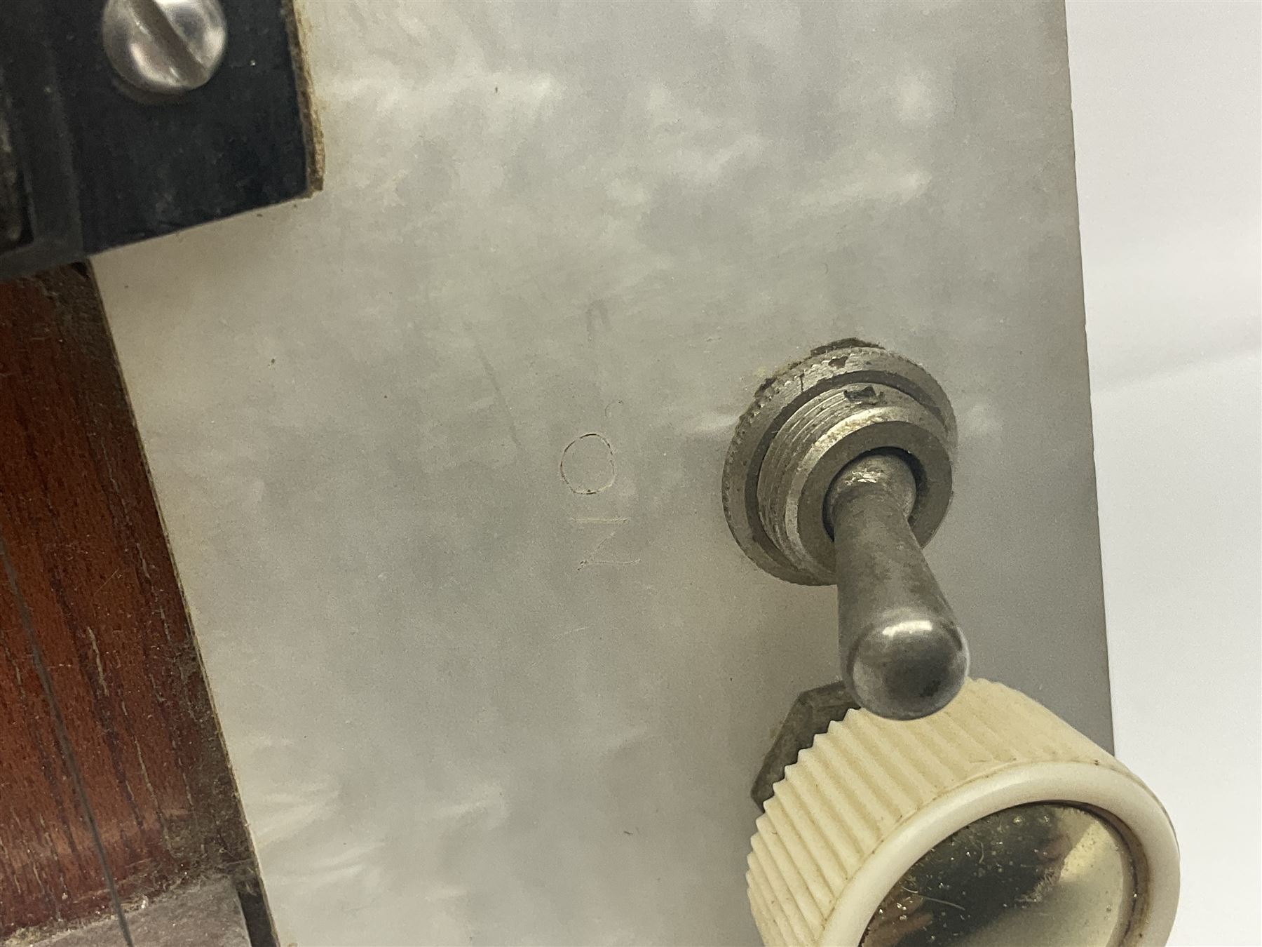 Early 1960s lap steel electric guitar with mahogany body and Plato pick-up, L81.5cm