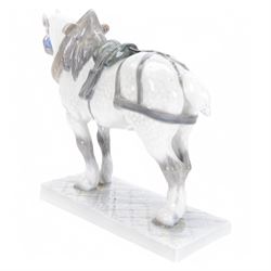 Royal Copenhagen Shire Horse, no.471, with printed mark beneath H29cm