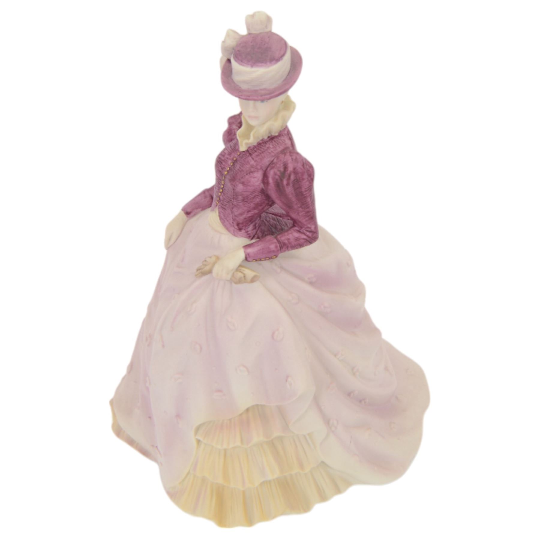 Seventeen Coalport figurines, including eleven bisque Age of Elegance examples and five miniature examples, together with a Royal Doulton figurine HN3608 Good Companion, one boxed 