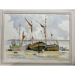 Don Glynn (Scarborough 20th century): Don Glynn (Scarborough 20th century): Coastal Scenes, four watercolours, variously signed and titled, max 27cm x 37cm (4)