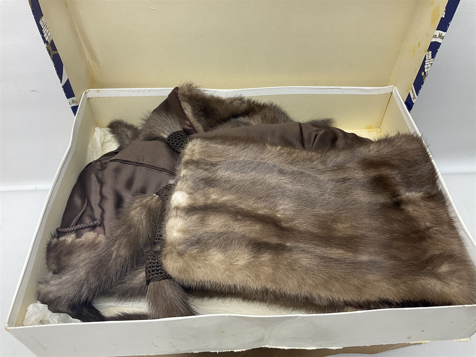 White Ostrich feather fan, together with ceramic head, leather bound photo book, Wedgwood chamber pot and other collectables 