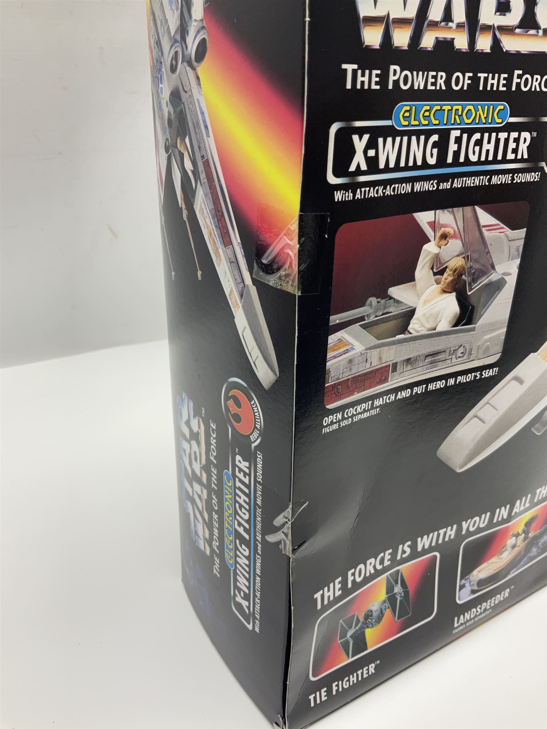 Star Wars - The Power of the Force - Electronic X-Wing Fighter; Rancor and Luke Skywalker; Bantha and Tusken Raider; Jabba the Hutt and Han Solo; and Ronto and Jawa; all in sealed boxes (5)