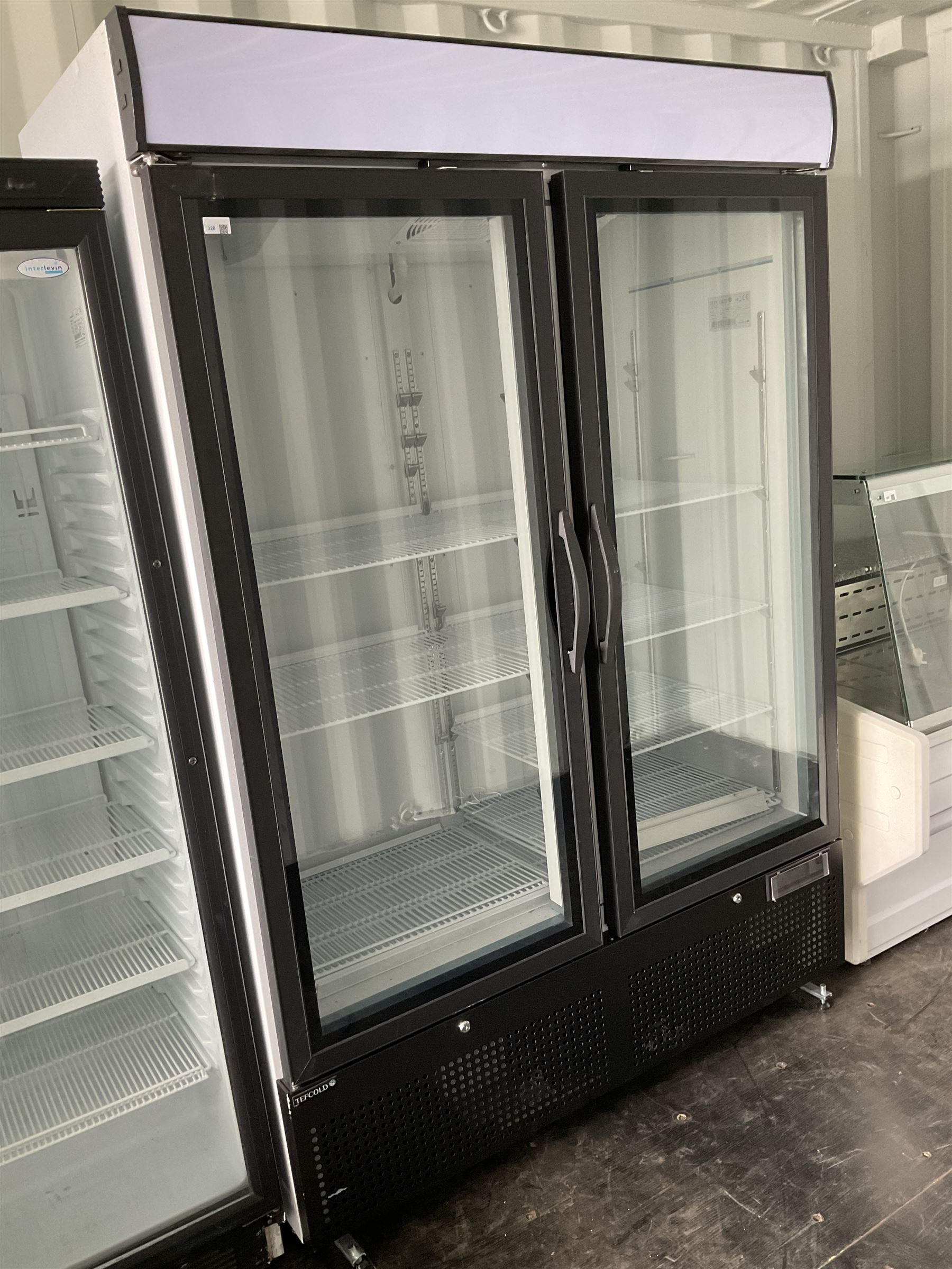TEFCOLD NC5000G double commercial fridge, with shelves, (three months old, with little use) - THIS LOT IS TO BE COLLECTED BY APPOINTMENT FROM DUGGLEBY STORAGE, GREAT HILL, EASTFIELD, SCARBOROUGH, YO11 3TX