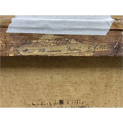 George Augustus Williams (British 1814-1901): Fishing on the Thames, oil on canvas, signed and titled on original label verso 30cm x 50cm 
Provenance: private collection, purchased David Duggleby Ltd 6th December 2019 Lot 102