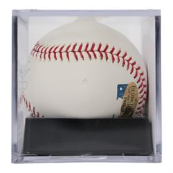 Signed Mike Piazza Rawlings baseball, contained within an acrylic display box, with Field of Dreams hologram and certificate of authenticity
