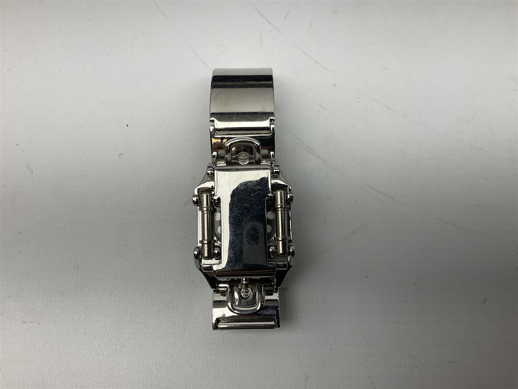 Four X Data stainless steel wristwatches, two Marc Gay wristwatches and one other, all with cover plates