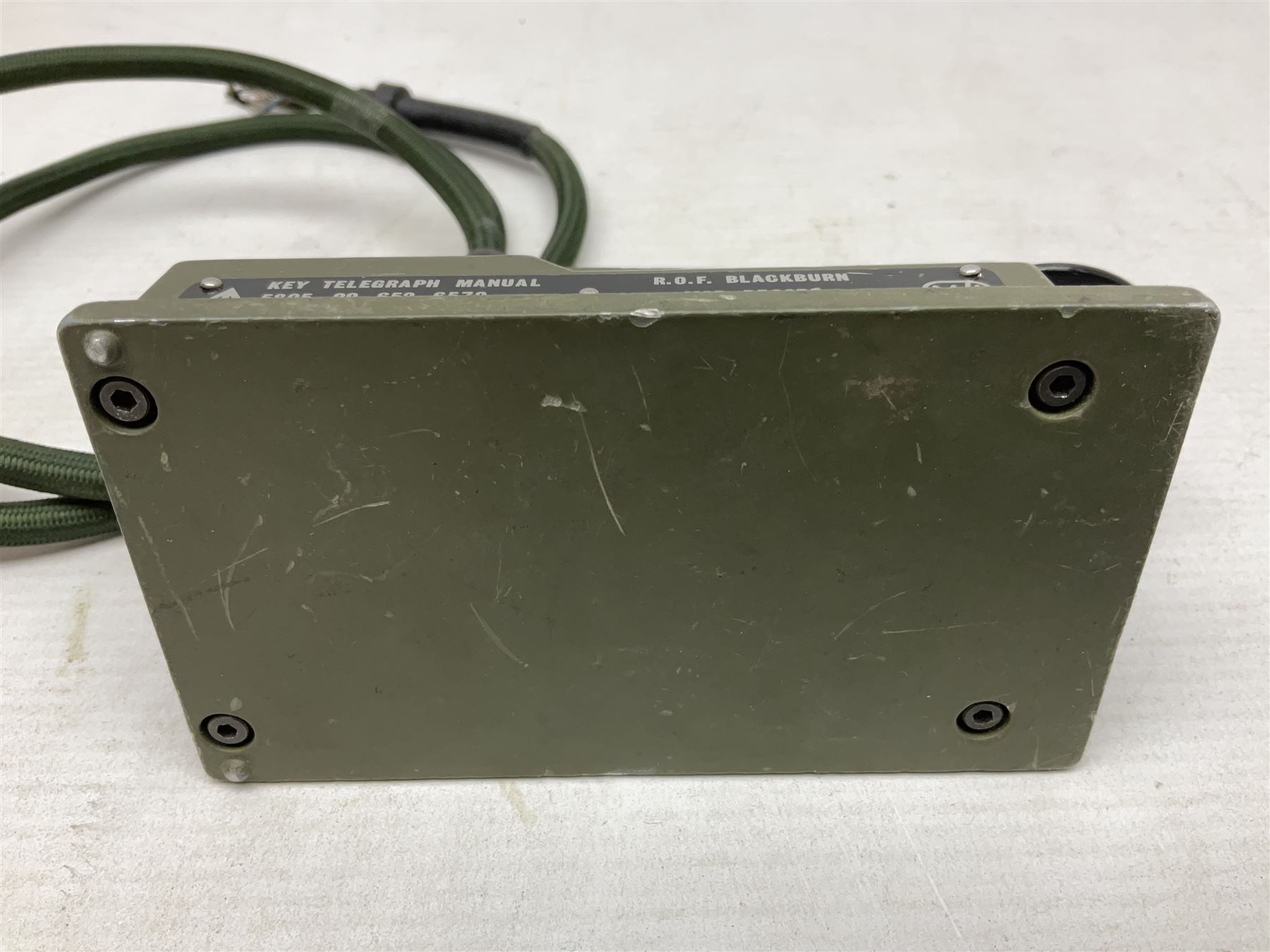 MOD British Army Royal Ordnance Factory R.O.F. Blackburn 93 Morse signals telegraph key with broad arrow