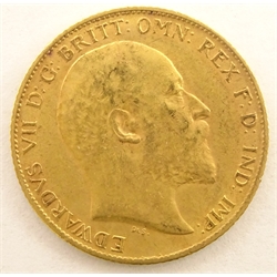  King Edward VII 1909 gold half sovereign  