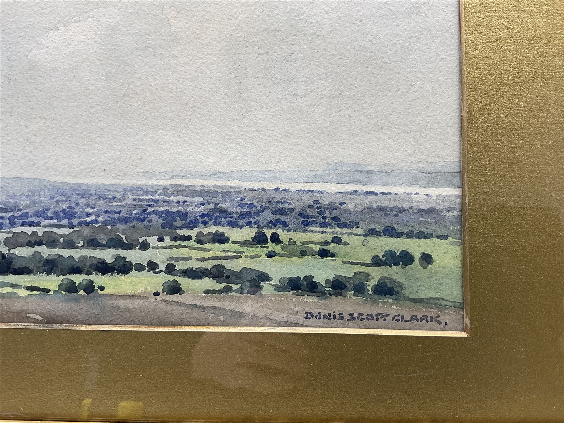 Dennis Scott Clark (British 1920-?): 'The Severn Valley', watercolour signed, titled verso 24cm x 33cm