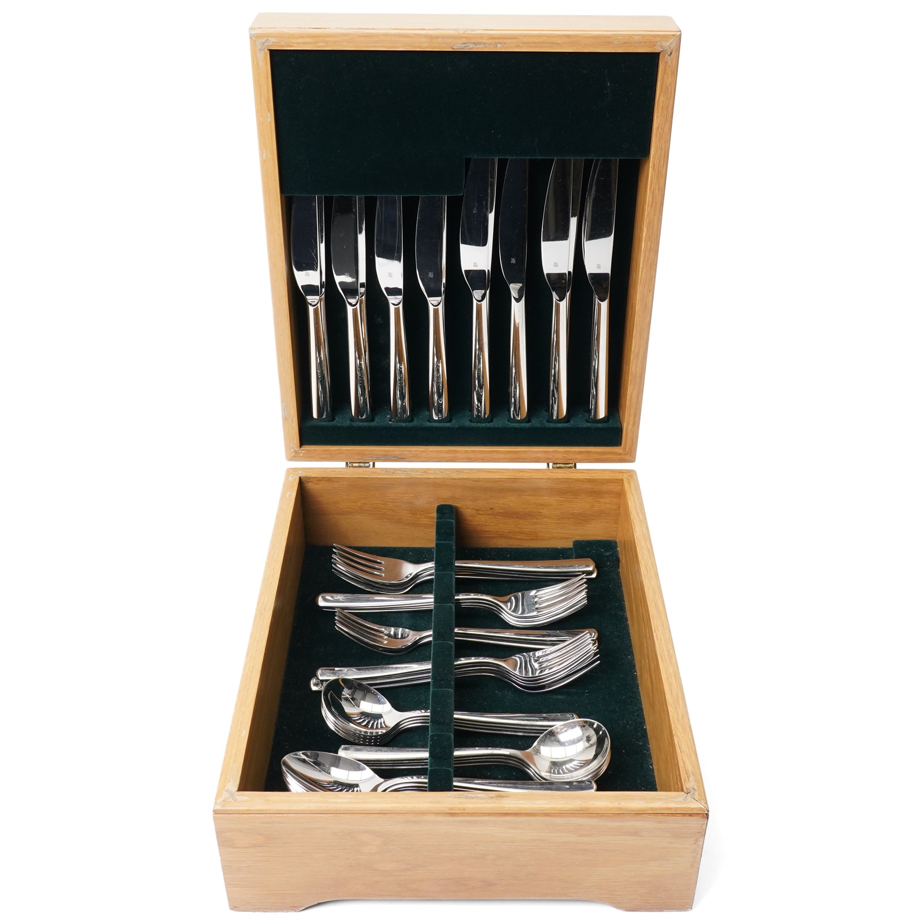 WMF 'Cromargan' pattern cutlery set, for eight covers, boxed