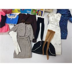 Two 1960s Mattel Barbie fashion dolls - 'Ski Queen' and 'Career Girl'; each in original decorative box with paperwork; and a quantity of Mattel and other fashion doll clothing