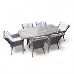 Signature Weave - rattan garden table chairs