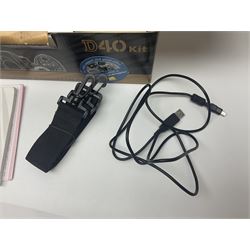 Nikon D40 camera body, serial no 742750, with Nikon 'AF-S Nikkor ED 18-55mm 1:3.5-5.6GII' lens, and case