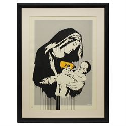 Banksy (British 1975-): 'Toxic Mary', screenprint in colours on wove paper, numbered 429/600 in pencil with embossed 'POW' stamp, circa 2003, 68cm x 48cm
Provenance: authenticated by Sotheby's London