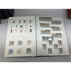 Great British and World stamps, including mostly used GB Queen Elizabeth II, New Zealand, Australia, Belgium, British Guiana, Canada, Chile, Cyprus, Denmark, Finland, Gambia, Germany, India, Liberia etc, stamp colour key, tweezers and various other stamp accessories, housed in various stockbooks, albums and loose, in one box