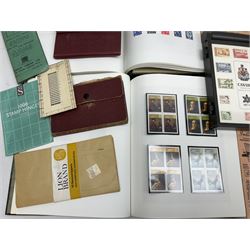 Mostly Great British Queen Elizabeth II stamps, including pre and post decimal, mixture of used and unused examples, various blocks etc, small number of Channel Islands German Occupation stamps etc and various accessories relating to stamp collecting, housed in six albums and loose