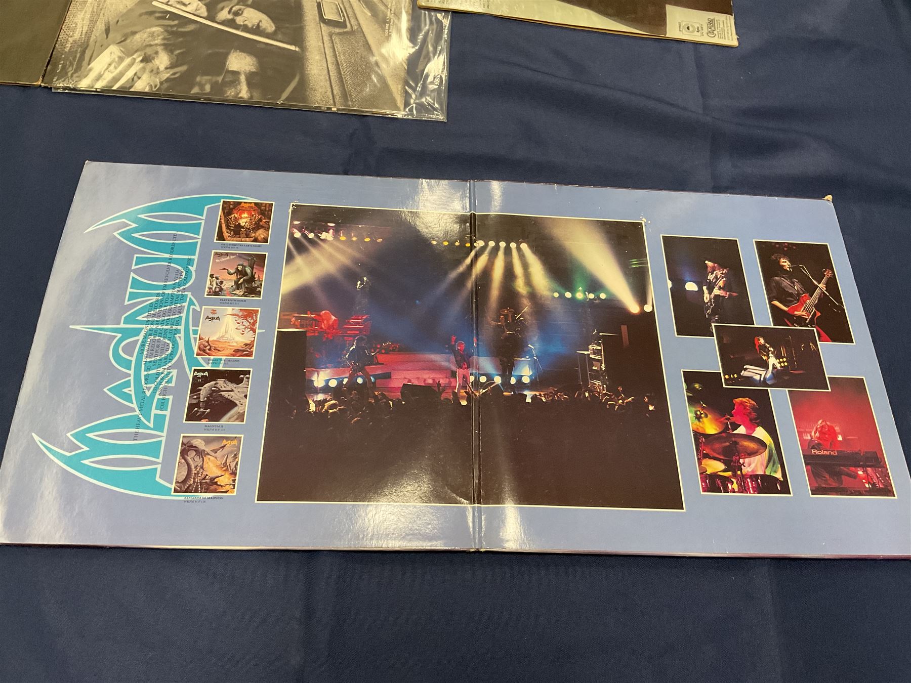 Rock, hard rock and progressive rock vinyl LPs including Greenslade 'Bedside manners are extra', 'Time and Tide', Nazareth 'No mean city', 'Close enough for Rock 'n' Roll', 'tattooed on my brain', 'Rampant', 'expect no mercy', Magnum 'Marauder', 'Anthology', 'Kingdom of Madness', 'Lost On The Road To Eternity' etc (19)