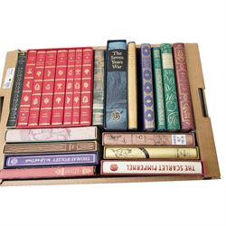 Folio Society volumes including Jane Austen seven volumes, 'The Seven Years War', 'Best of the Raconteurs' 'The Siege of Malts' and others mostly in slip cases