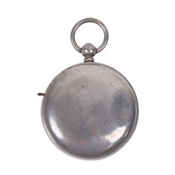  19th century portable gambling dice game in the form of a pocket watch, D5cm