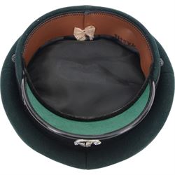 Collection of military caps, including Green Howards forage cap by Herbert Johnson, Officer's Royal Artillery cap by Bates Hatters, Glengarry cap by Mackie and Co etc 
