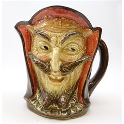  Royal Doulton 'Mephistopheles' character jug, the base bearing the verse 'When the devil was sick, the devil a saint would be, when the devil got well, devil a saint was he', H15cm   