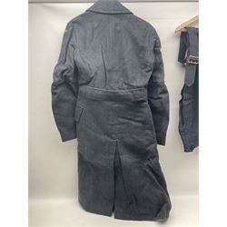 British RAF uniform, including jacket and trousers, modern RAF uniform buttons and a collection of reproduction wartime newspapers