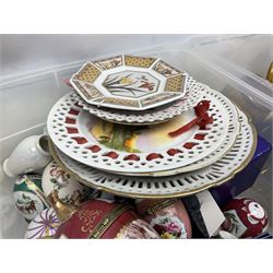 Large collection of ceramics, to include Regal ceramics eggs, Grafton tea trio, Lurpak toast rack, butter dish and egg cups, etc in three boxes 