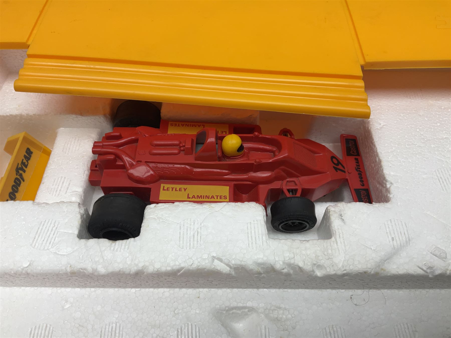 Scalextric - Pole Position set with Team Talbot and Wolf racing cars; boxed with paperwork