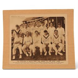 1920s All Sports Illustrated magazine page, depicting the 1926 Ashes winning England crick...