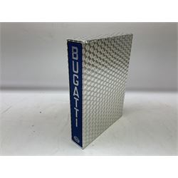 Bugatti Magnum by Hugh Conway and Maurice Sauzay, pub. Foulis Haynes 1989, with original engine turned slipcase with gilt metal label bearing 'Ettore Bugatti Molsheim Alsace', chassis no. 1636, the blue cloth bound book with monochrome and colour plates, limited edition of 2,000