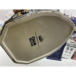 Doctor Who collectables to include ‘British Icon Dalek’ limited 50th anniversary edition in original box, collectors cookie jar, Dalek and Tardis related figures, sonic screwdrivers, small quantity of stamps, framed prints, books etc 