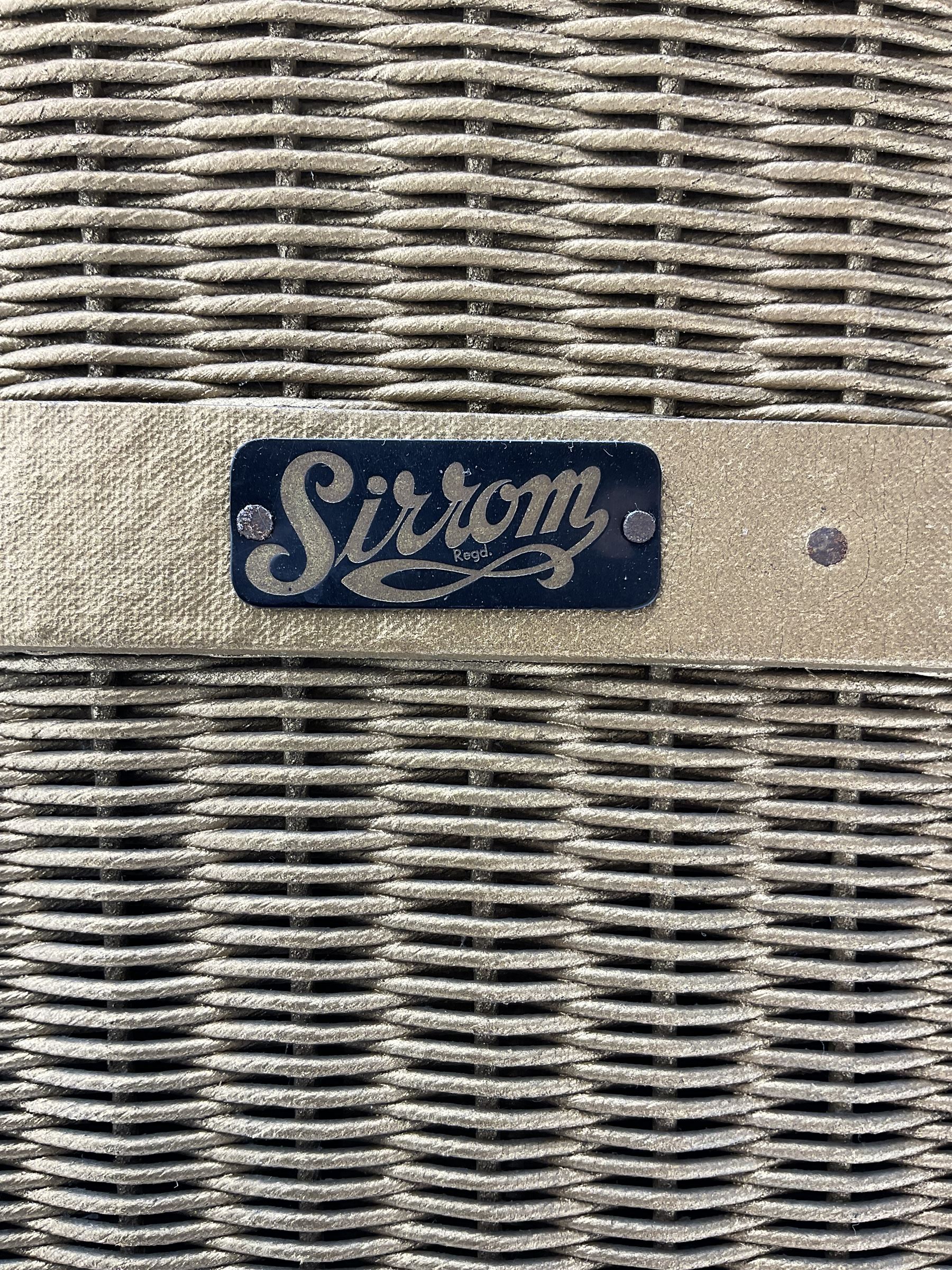 Two 'Sirrom' Lloyd Loom type bedroom chairs