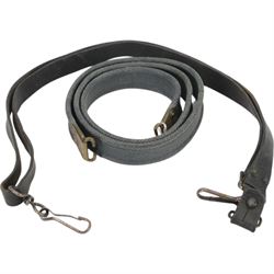 Webbed rifle gun sling, together with leather sten gun sling 