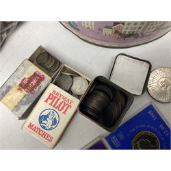 South Africa 1895 2 1/2 shillings, various Queen Elizabeth II five pound and two pound coins, pre euro coinage, pre decimal coinage etc
