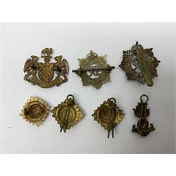 WW2 German Luftwaffe Mess cutlery comprising table spoon and fork, each with H.M.Z.38 mark; WW1 British War Medal awarded to L-13858 Gnr. J. McCabe R.A.; and small quantity of military badges, rank pips etc