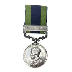 George V India General Service Medal with Burma 1930-32 clasp awarded to 4983 Sep. L. Achhman 1-17 Dogra R.; with ribbon