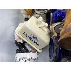 Large collection of ceramics, to include Regal ceramics eggs, Grafton tea trio, Lurpak toast rack, butter dish and egg cups, etc in three boxes 