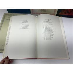 Set of six 1960s books on British Uniforms published by Hugh Evelyn London comprising Cavalry Uniforms of the British Army, Uniforms of the Royal Artillery, Uniforms of the Scottish Regiments, Uniforms of the Yeomanry Regiments and Infantry Uniforms of the British Army Series 1 & 2; all with dustjackets