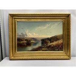 Tom Seymour (British 1840-1904): River Landscape, oil on canvas signed 39cm x 60cm