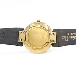 Christian Dior Bagheera Black Moon ladies gold-plated quartz wristwatch, boxed