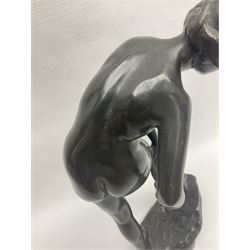 Sir Edgar Bertram MacKennal (Australian 1863-1931), Diana Wounded, bronze with black patina, signed and dated B MacKennal 1905, H37cm