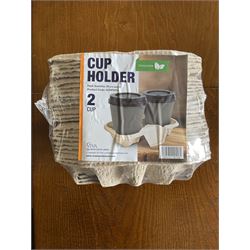 Large quantity of white plastic and polystyrene cups, hot and cold,  with paper cup holders- LOT SUBJECT TO VAT ON THE HAMMER PRICE - To be collected by appointment from The Ambassador Hotel, 36-38 Esplanade, Scarborough YO11 2AY. ALL GOODS MUST BE REMOVED BY WEDNESDAY 15TH JUNE.