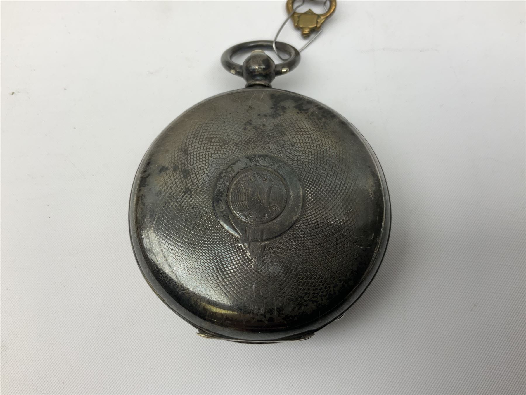 Silver cased pocket watch, hallmarked, the dial marked Kay's ''Perfection Lever'' Swiss Made